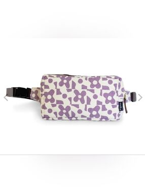 Maika Purple Floral Canvas Belt Bag